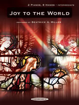 Joy to the World-2 Pianos 8 Hands piano sheet music cover Thumbnail